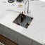 Fregadero cocina empotrado 17" acero inox