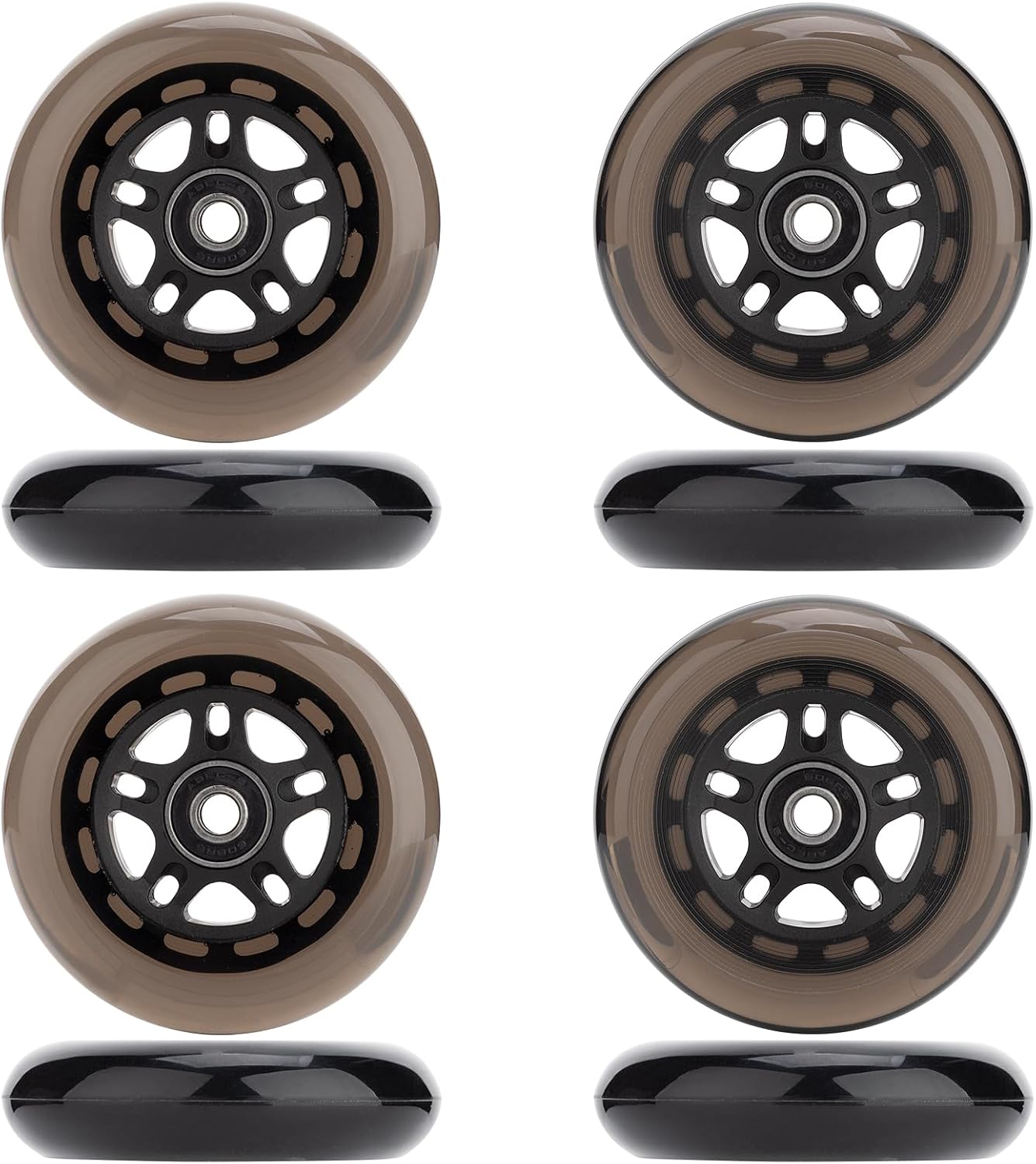 Ruedas patines en línea 64mm 85A ABEC-9 con espaciadores