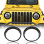 Cubierta biseles faros negro mate soporte Jeep Wrangler TJ