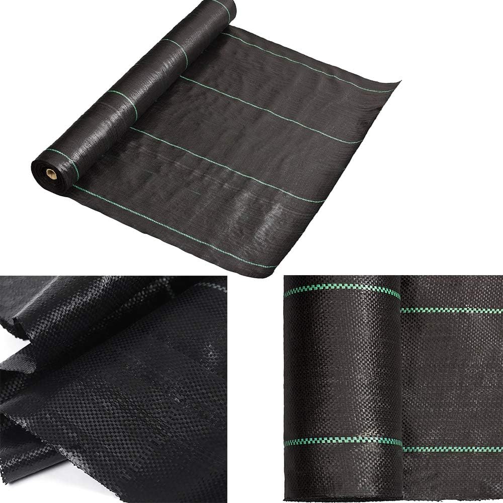 Tela barrera malezas resistente jardín rollo 3x250pulg