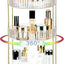 Organiz. maquillaje giratorio 360º 3 niveles blanco perla