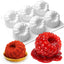 Moldes silicona 3D frambuesa 6 cavidades para mousse y helado