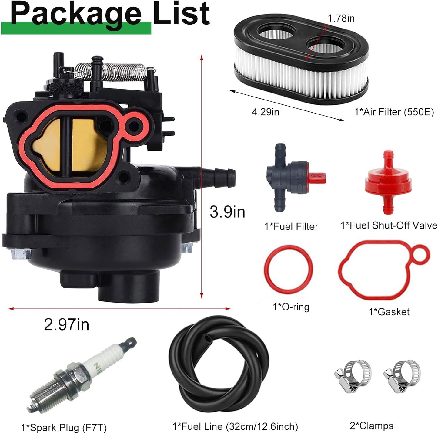 Kit carburador repuesto para cortacésped B&S
