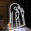Letrero neón Halloween dedo medio luces LED decoración