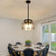 Candelabro negro moderno para comedor y cocina