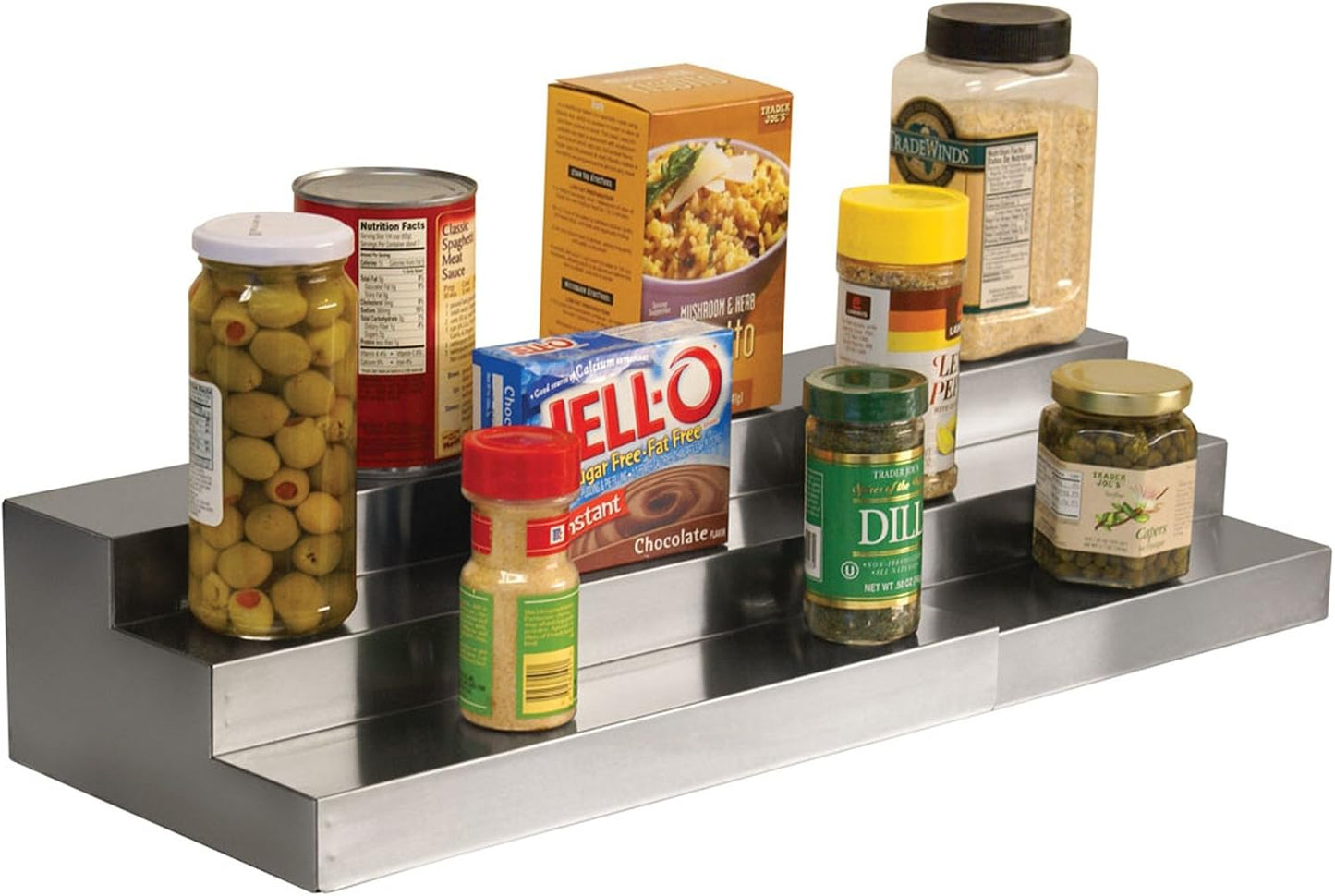 Despensa cocina acero inox 3 niveles expandible