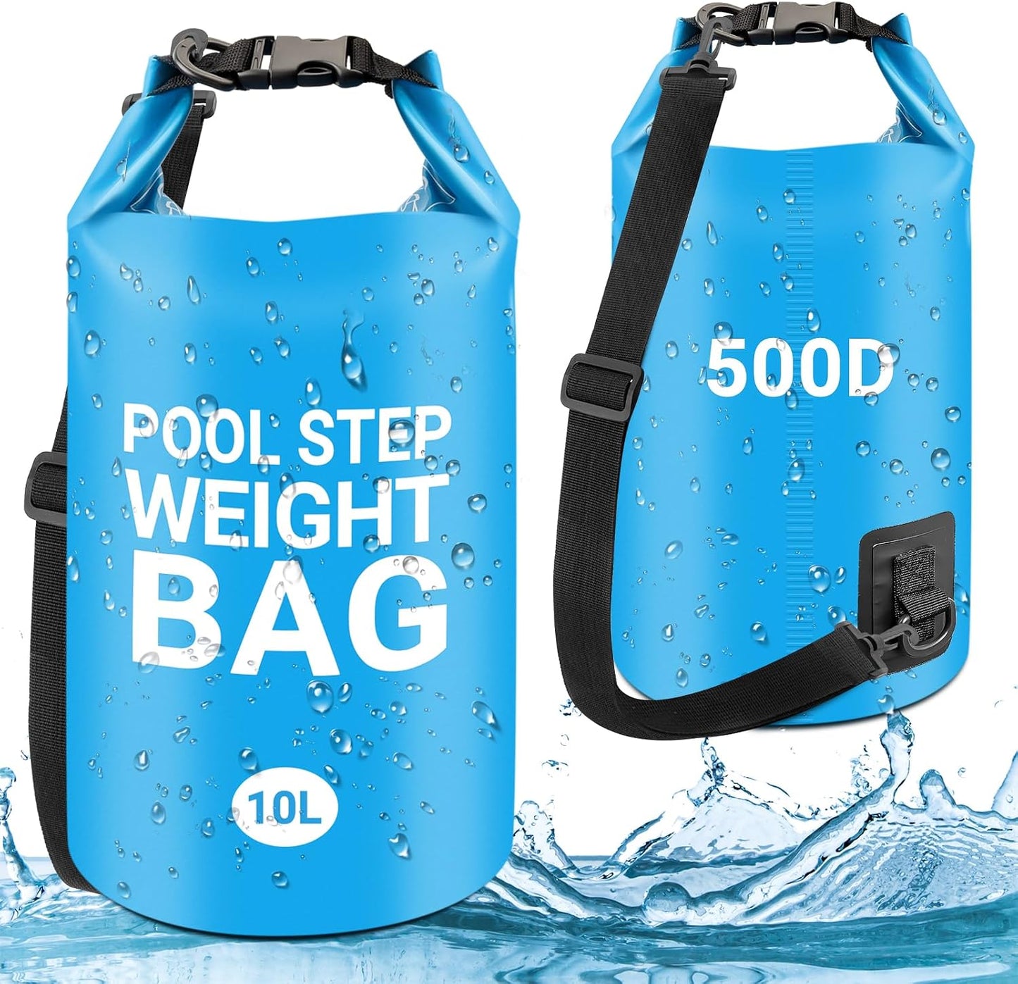2 Pzas Bolsas Arena Piscina PVC 500D 20L Impermeables