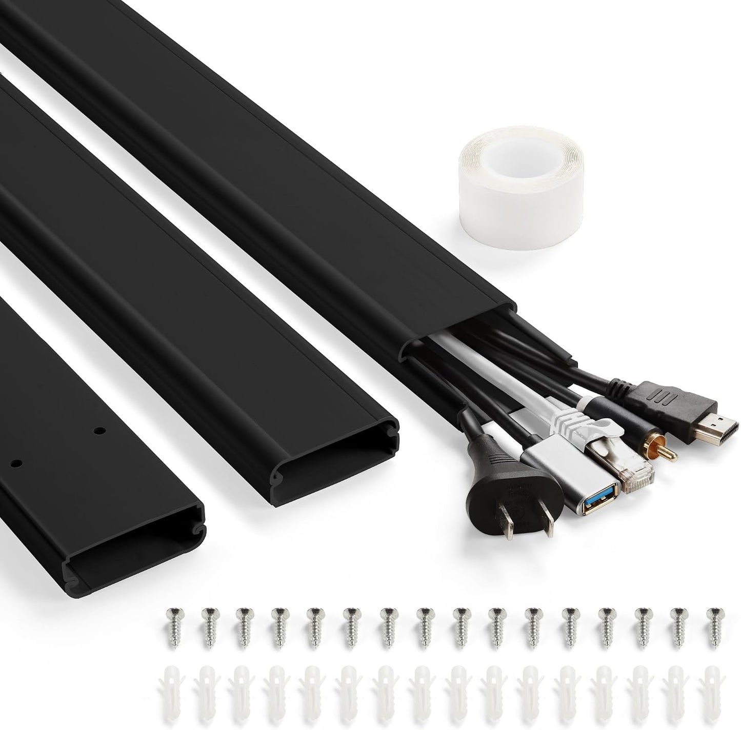 Ocultador cables TV 47pulg pared grande pintable