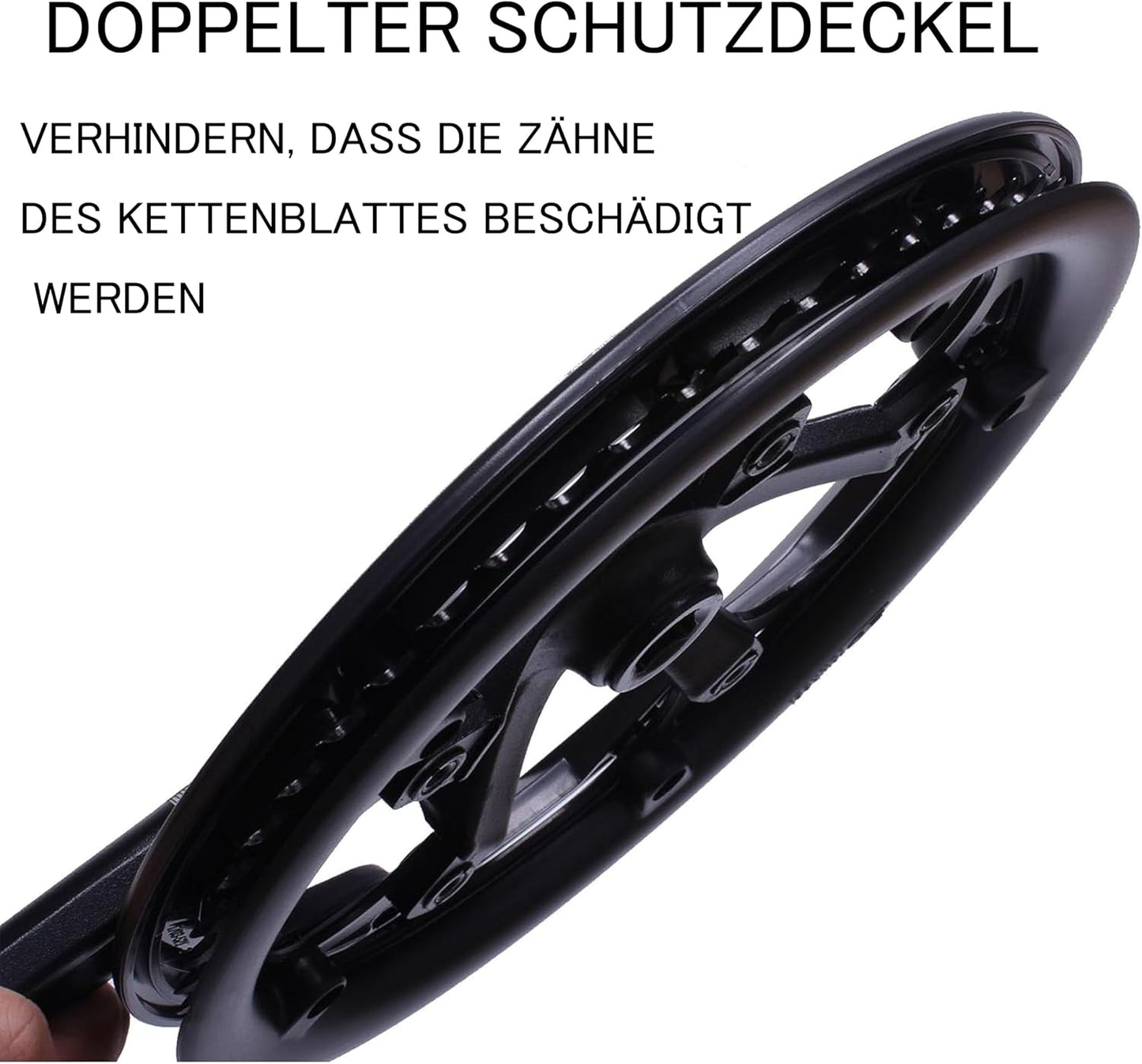 Set bielas BCD 52T 5.118" rueda cadena y protector