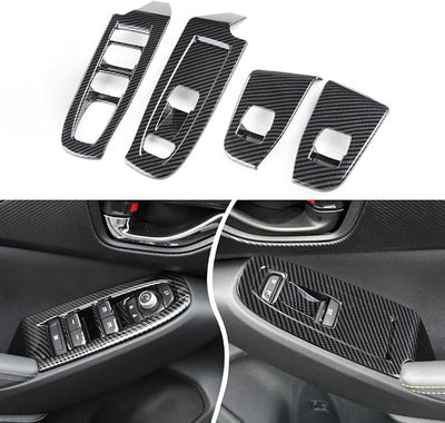 4 Cubiertas Interruptor Ventana Fibra Carbono Subaru