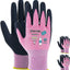 Guantes trabajo mujer goma transpirable 3 pares