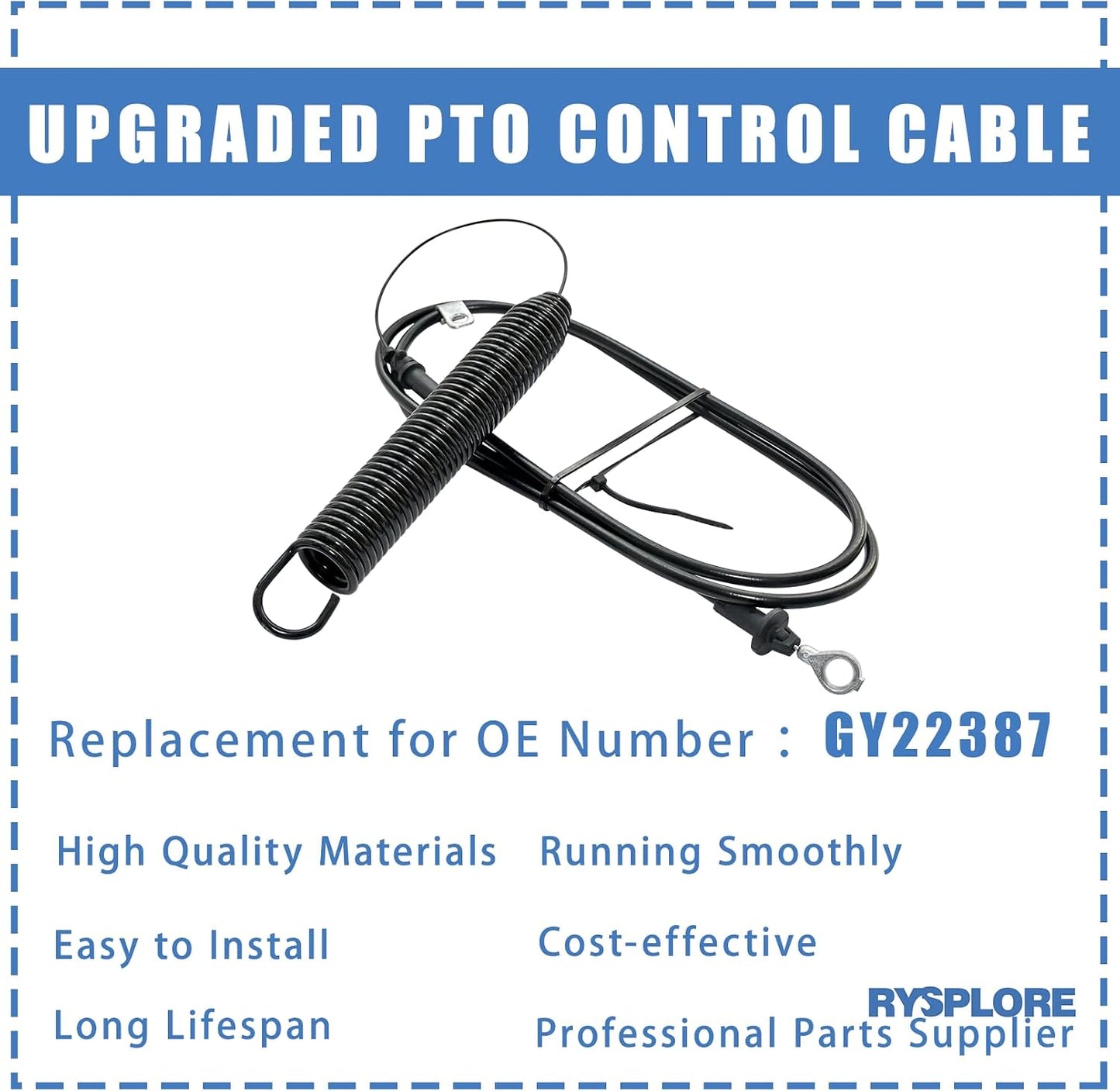 Cable control toma fuerza John Deere E100 E110 X105