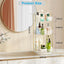 Organiz. maquillaje giratorio 360º 3 niveles blanco perla