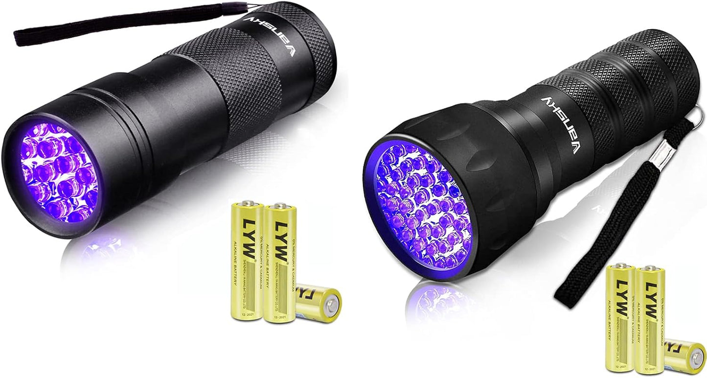 Linterna UV detector orina mascotas y chinches 12-21 LED