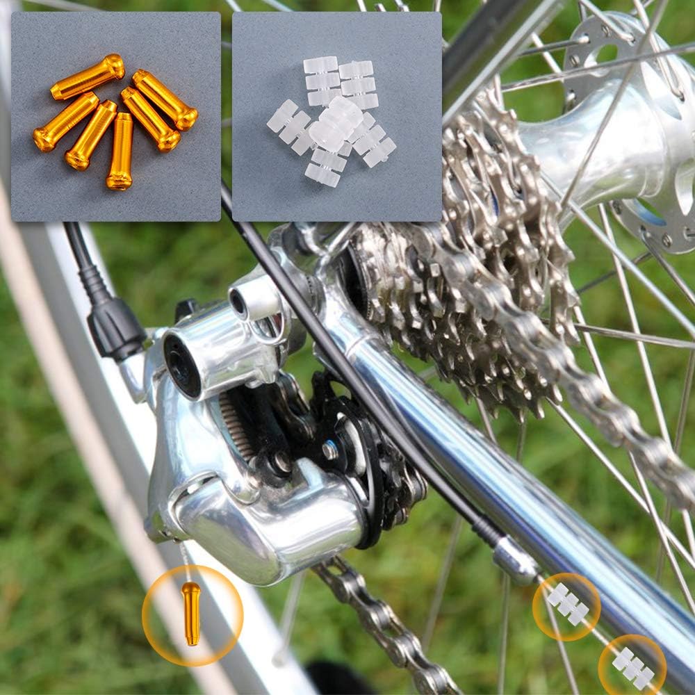Tapas extremo cable bicicleta crimpado 48 uds