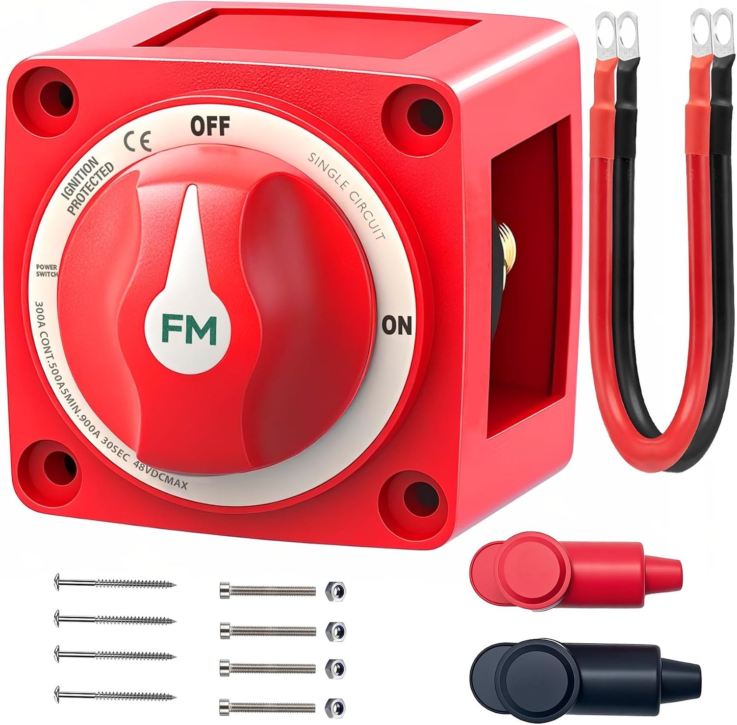 Interruptor batería 12-48V 300A impermeable RV barco