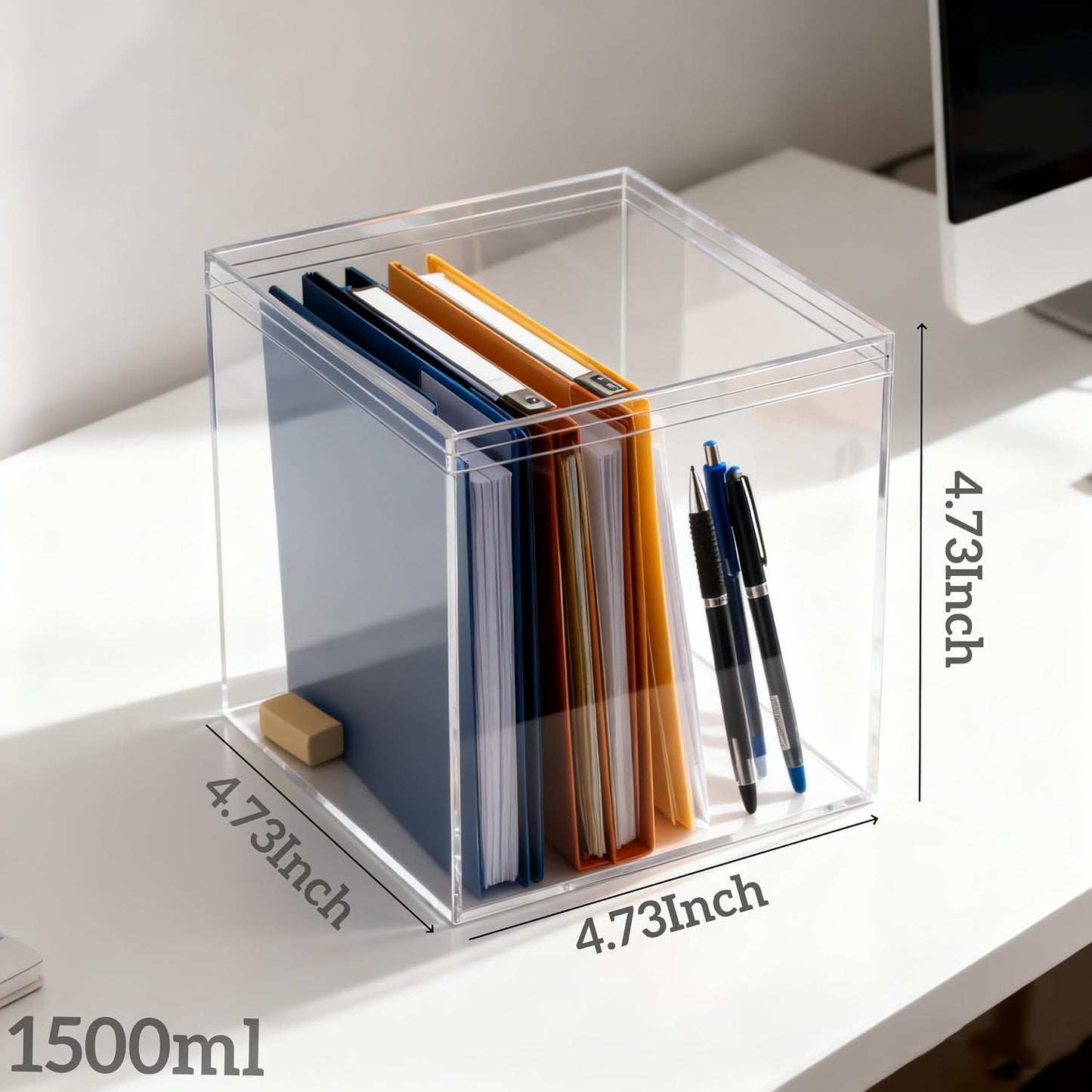 Cajas acrílico transparente grandes con tapa