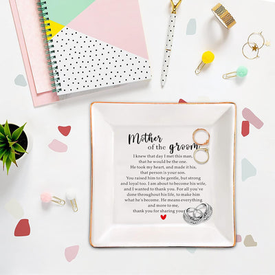 Plato cerámica regalo madre novio boda agradecimiento