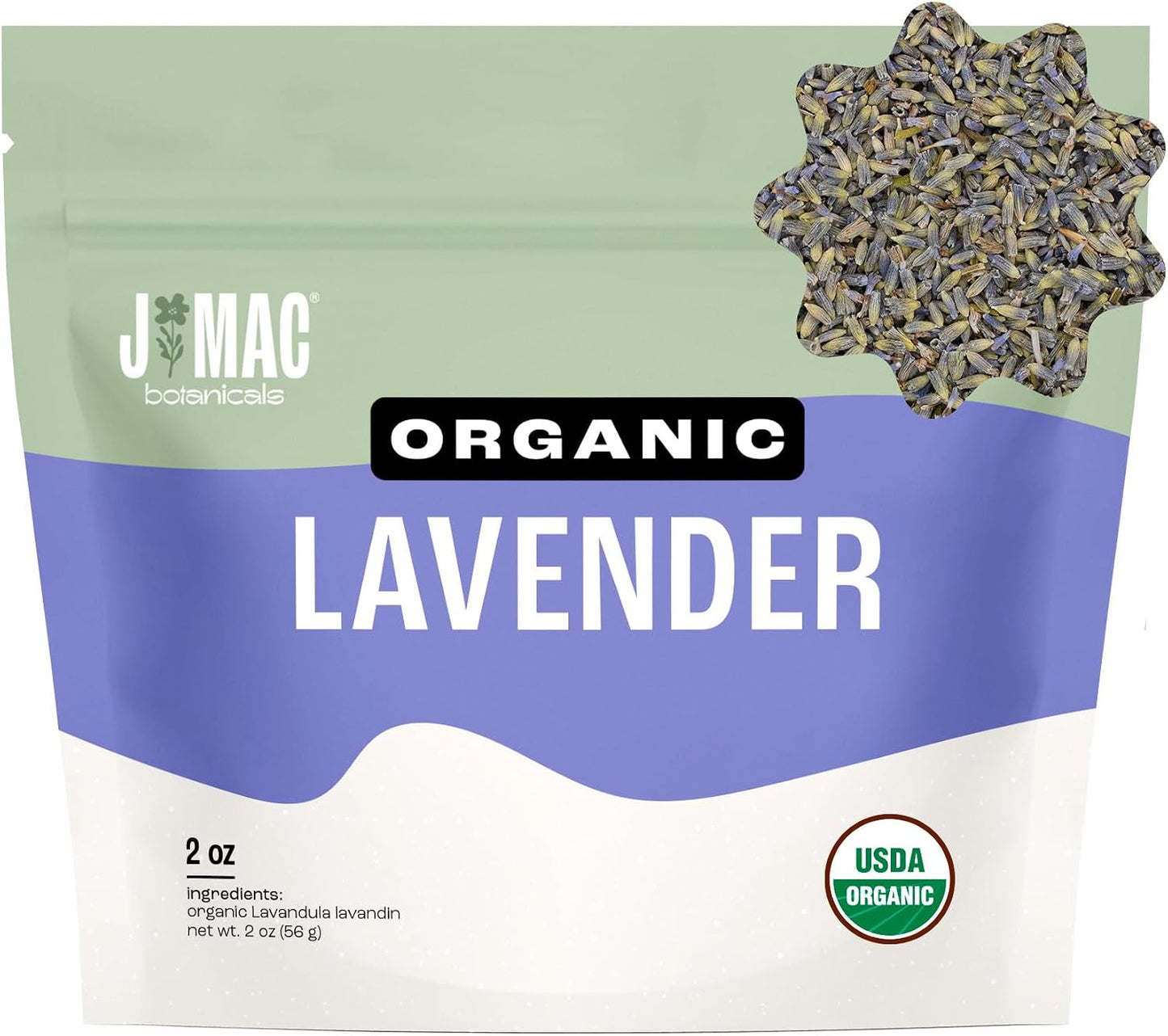 Flor de lavanda orgánica secas 2oz capullos
