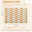 Tapete baño a cuadros antiderrap naranja 31x20pulg