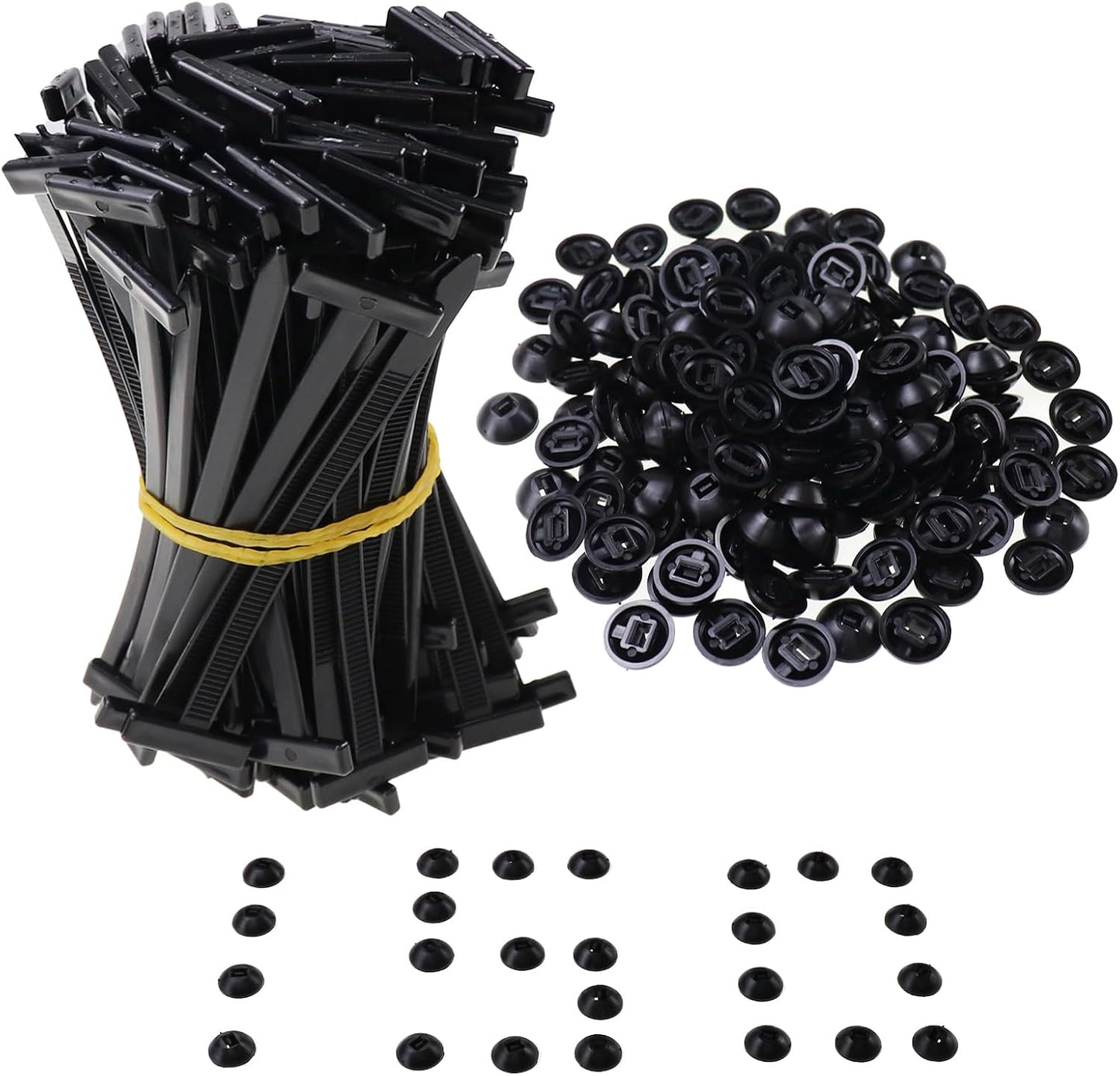150 Hebillas universales nailon para auto taller