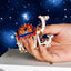 Caja decorativa con bisagras almacenamiento anillos