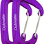 Mosquetones aluminio 12kn 3.2x2pulg senderismo camping