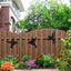 Decoración pared colibrí metal 3 Pzas color negro