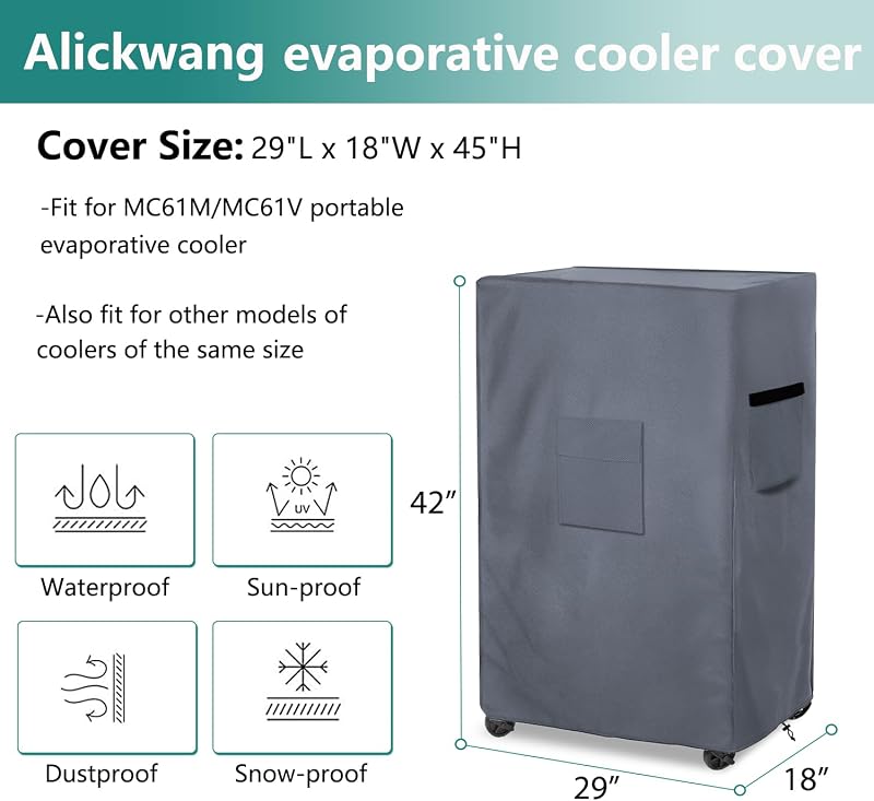Cubierta enfriador evaporativo Hessaire 600D impermeable