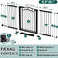 Puerta bebé ancha 63-65" seguridad mascotas