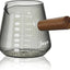 Taza medidora espresso 7oz gris con asa y boquilla