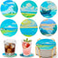 Set 6 posavasos cerámica redondos con soporte decorativo