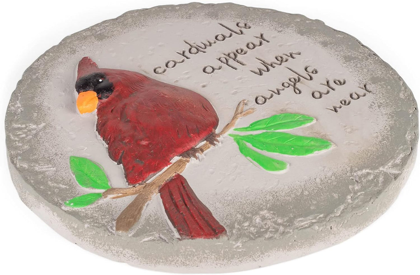 Escalón de cemento 10pulg aves cardenales rojo