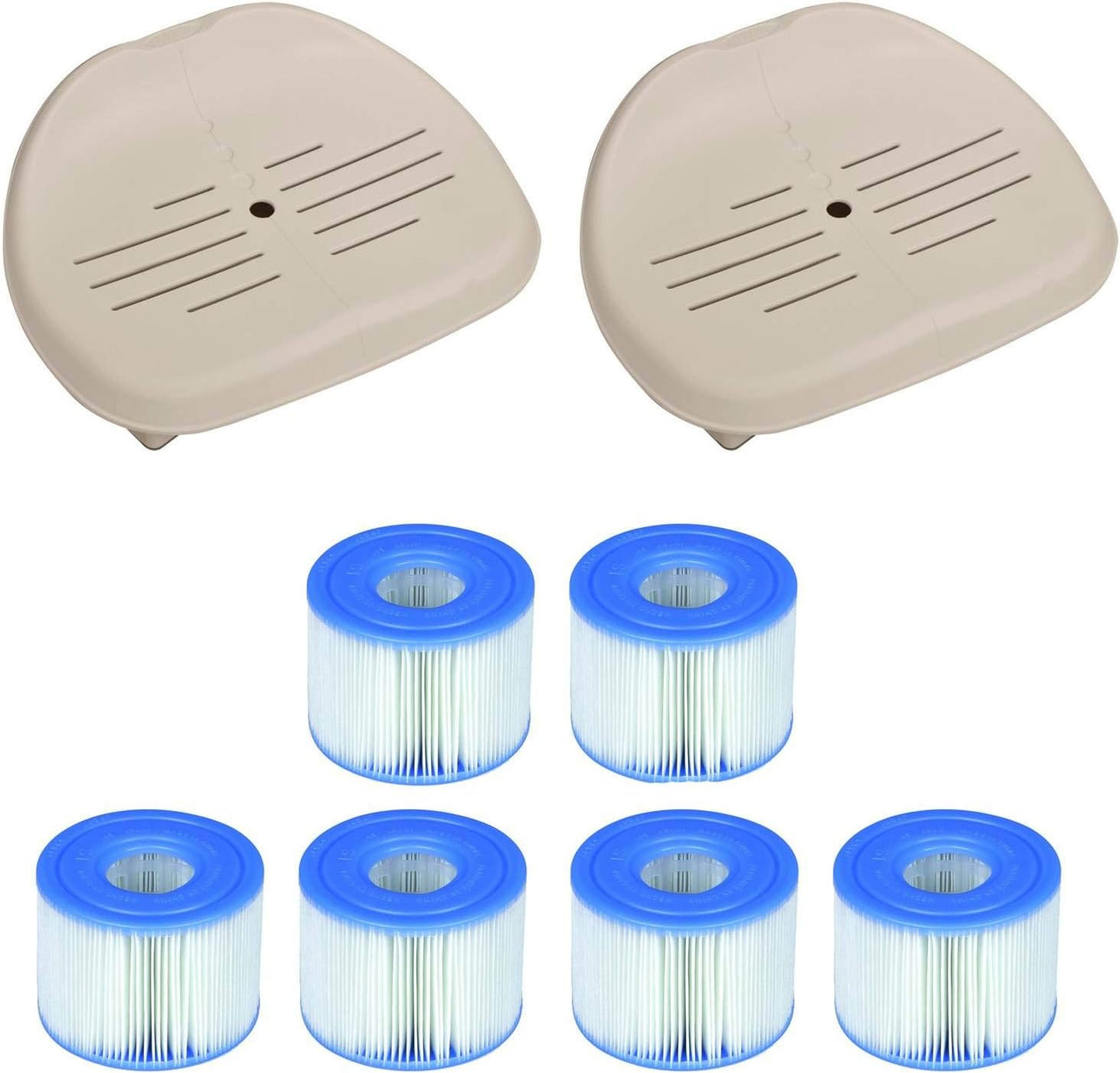 Accesorio asiento bañera hidromasaje filtros Purespa 6uds