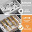 Organiz. cajones bambú ajustable 17-22" set 4