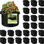 80 Bolsas Cultivo 7gal con Asas para Verduras y Frutas