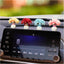 4 Pzas Jarrón Hortensias para Tablero Auto Decoración Interior