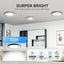 Lámpara techo LED empotrado 12pulg 3200lm 5000K negro