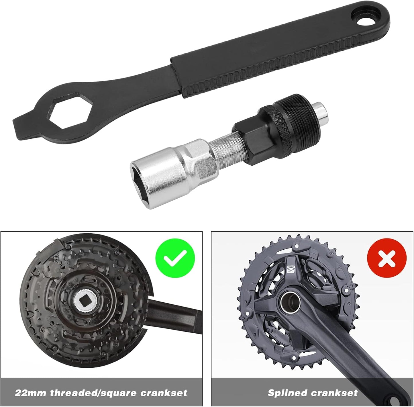 Set herramientas extractor manivela bicicleta