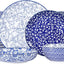 Set 24 Pzas Vajilla Cerámica 6 Personas Azul Vintage