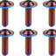 Tornillo titanio Torx M6x15" para bicicleta 6 Uds