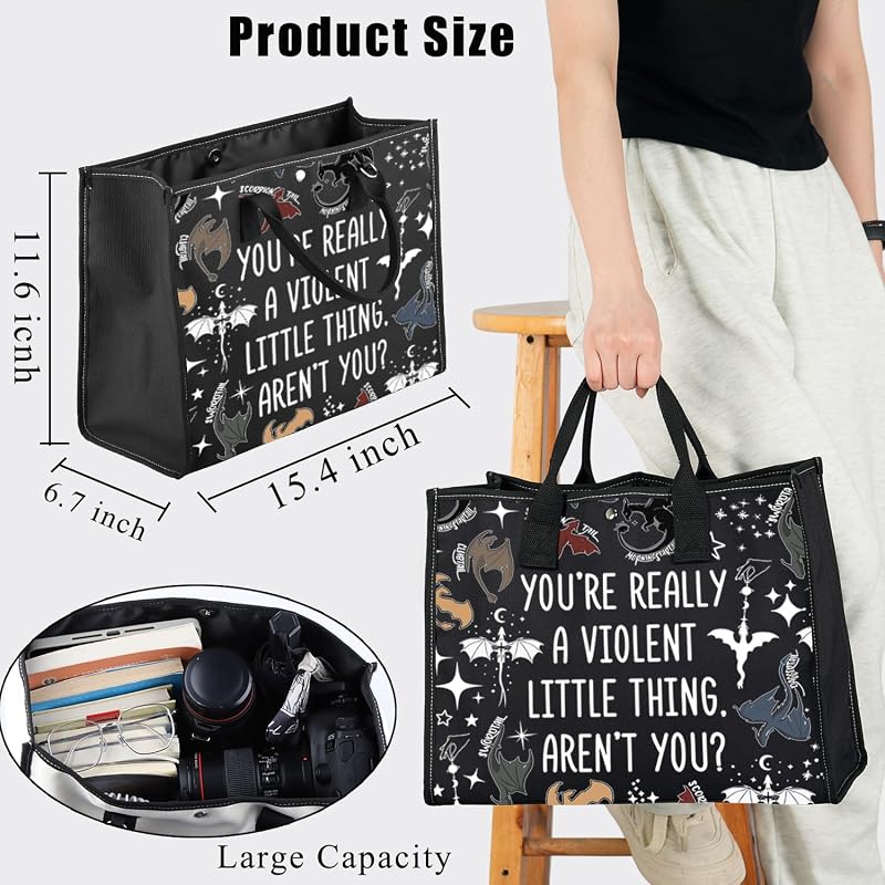 Bolsa de mano diseño cuarta ala inspirado dragon rider