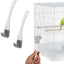 2 Cepillos Jaula Pájaros Raspador Limpiador Perchas