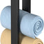 Toallero baño acero inox 10pulg negro mate