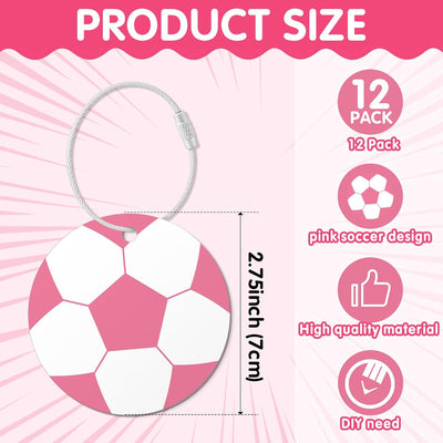 Juego 12 etiquetas equipaje con anillo metal 2.75pulg llavero PVC