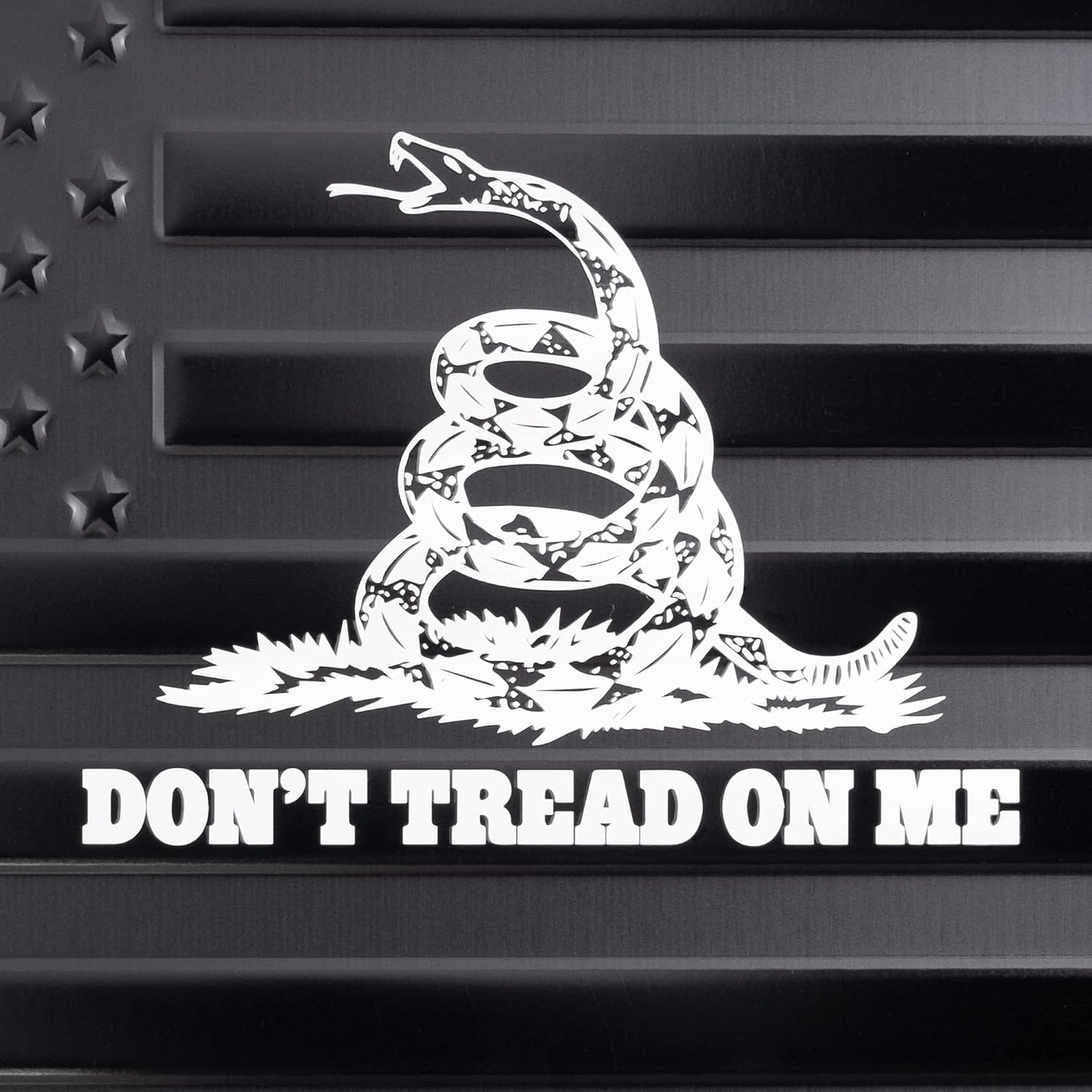 Placa matrícula bandera USA Don't Tread On Me