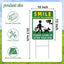 Letreros patio doble cara 13x10 metal pack 2