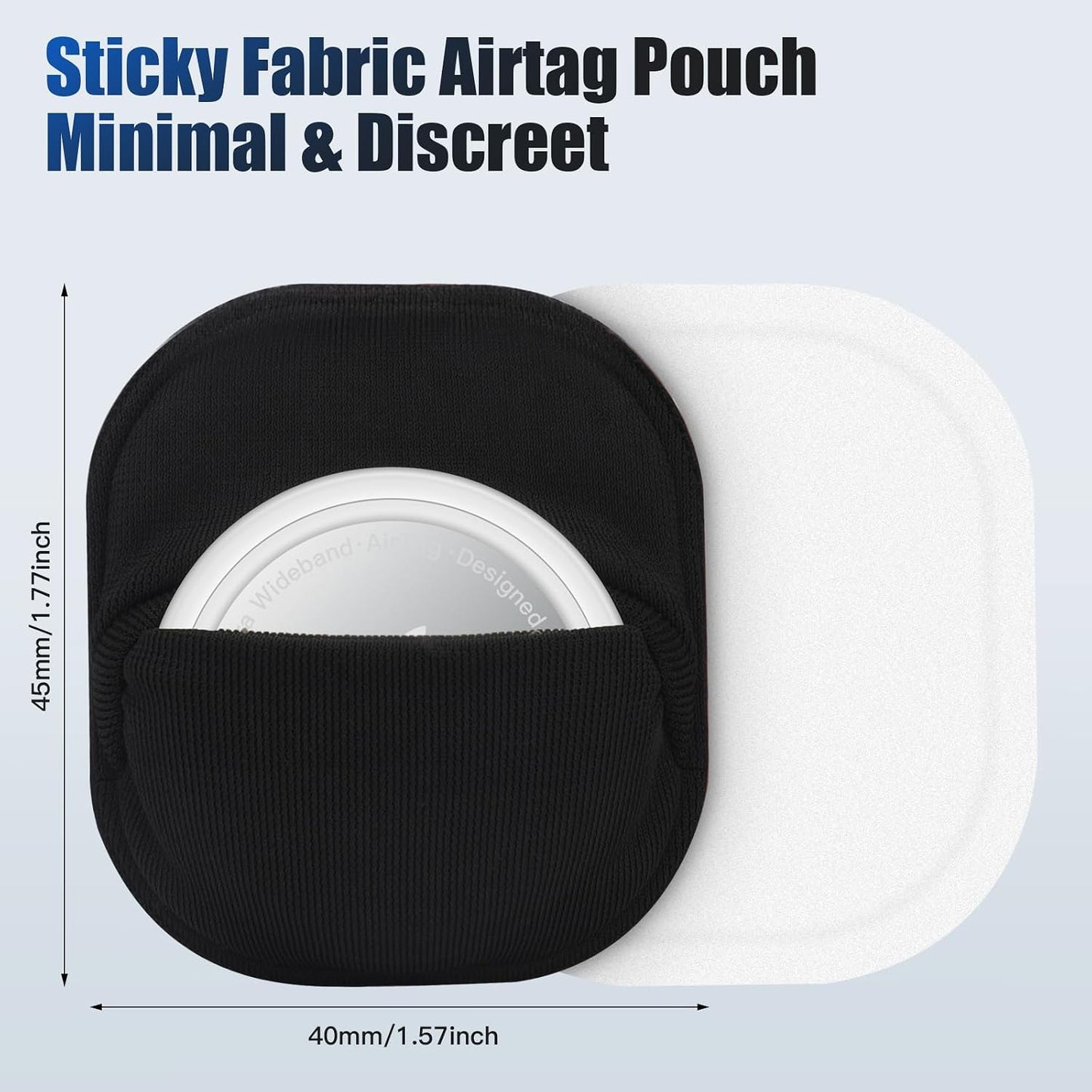 Bolsa adhesiva para AirTag y control remoto 4 pzas