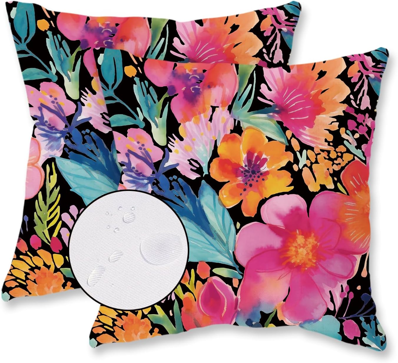 2 Pzas Fundas Almohada 20x20" Impermeables