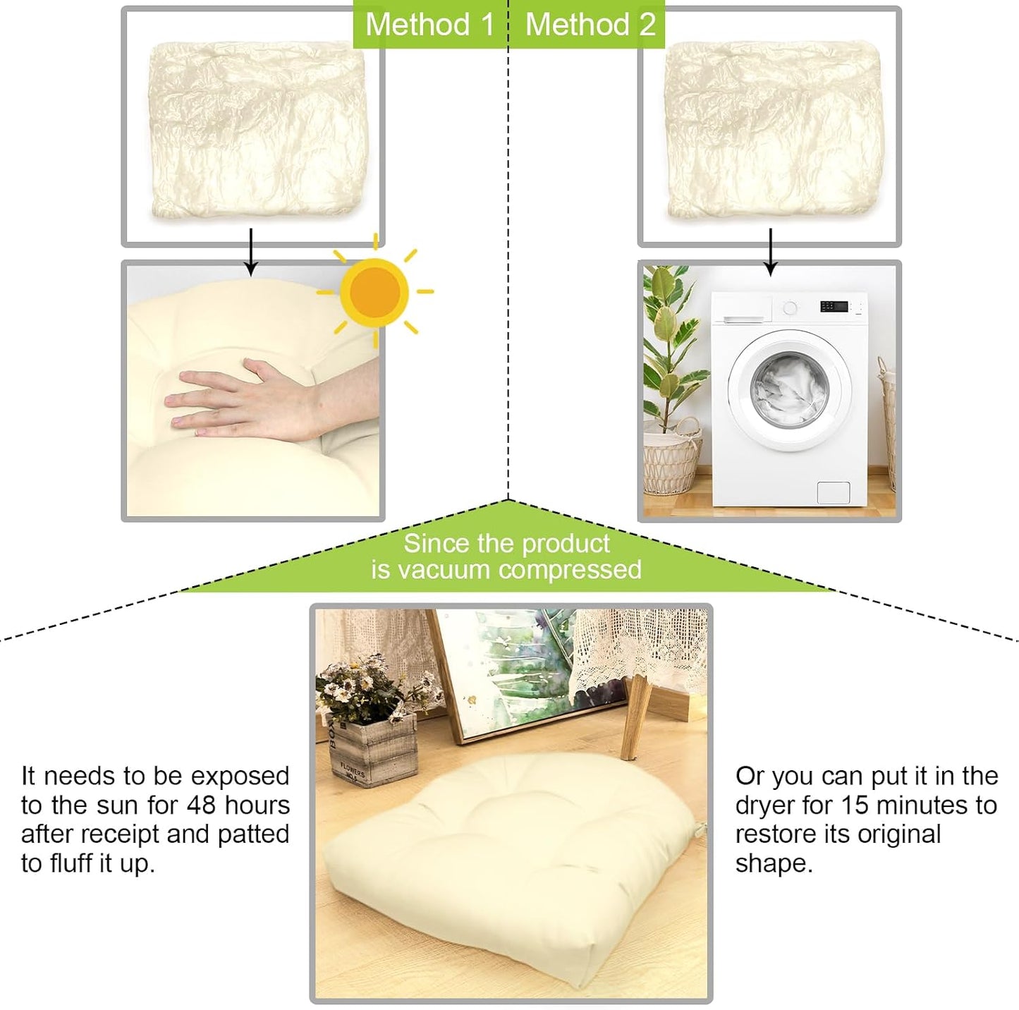 Almohadillas sillas con lazo 19x19pulg beige